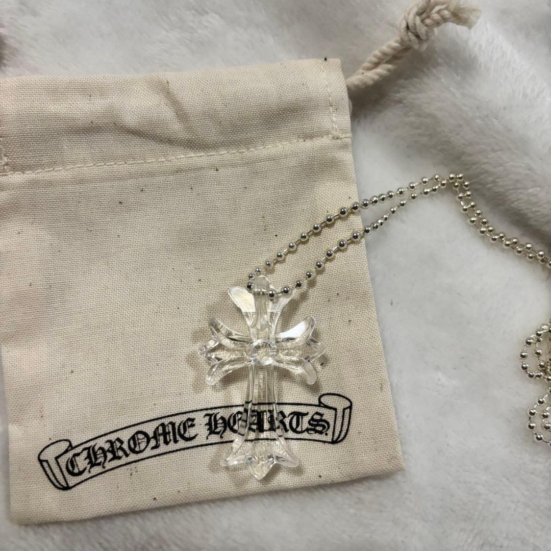 CHROME HEARTS シリコンネックレス　クリア （新品未使用）