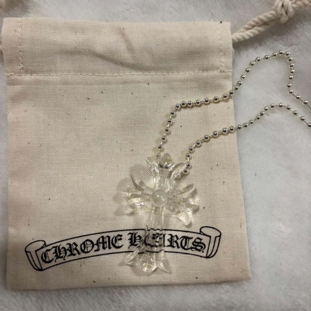 CHROME HEARTS シリコンネックレス　クリア （新品未使用）