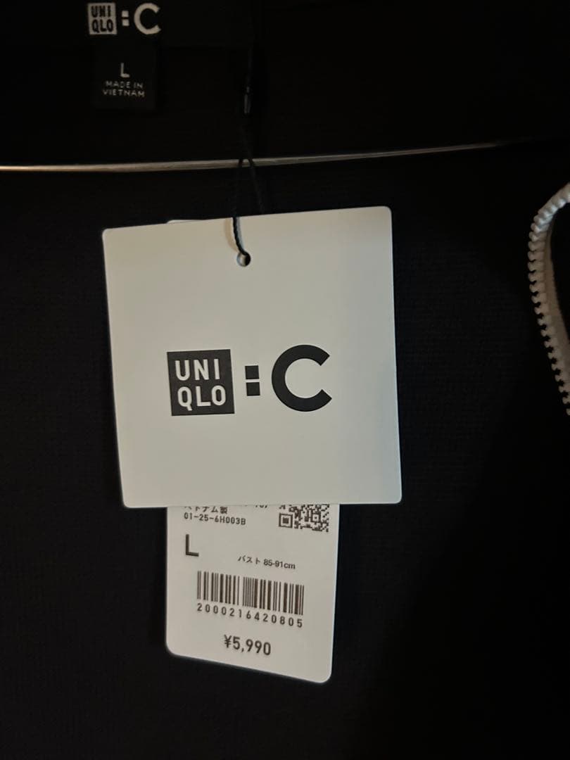 新品UNIQLO：CミラノリブフルジップカーディガンDARK BROWN L
