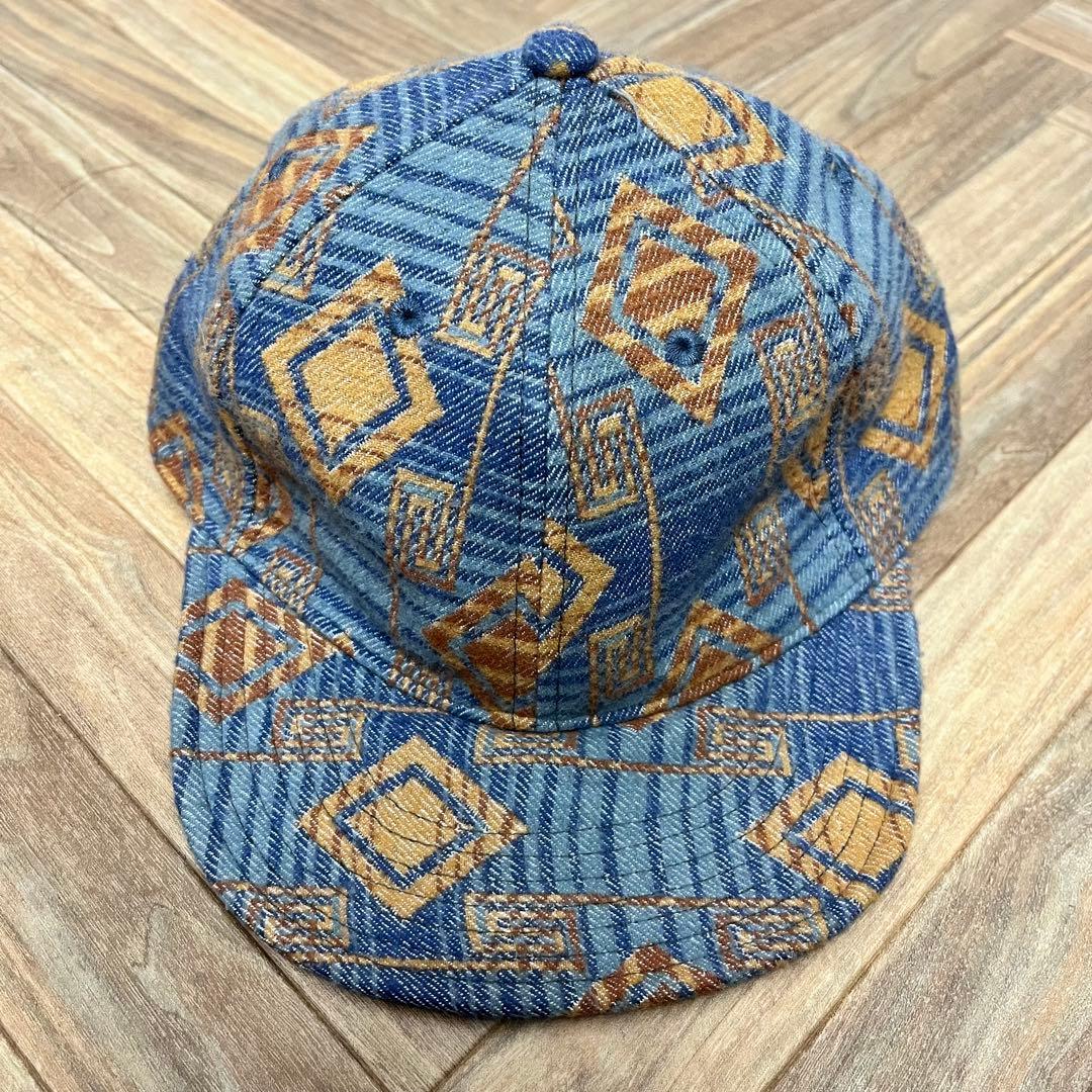 M*a様 未使用品　RRL ブランケット ジャガード ボール キャップ　レザース