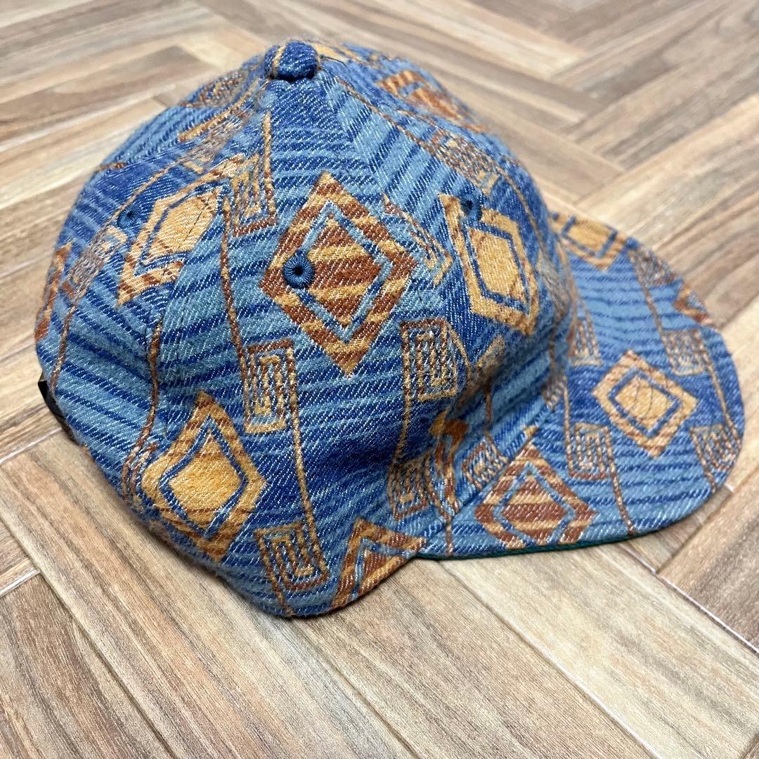 M*a様 未使用品　RRL ブランケット ジャガード ボール キャップ　レザース