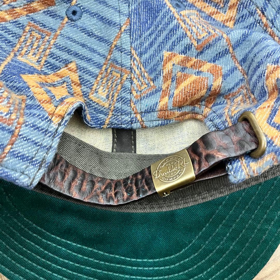 M*a様 未使用品　RRL ブランケット ジャガード ボール キャップ　レザース