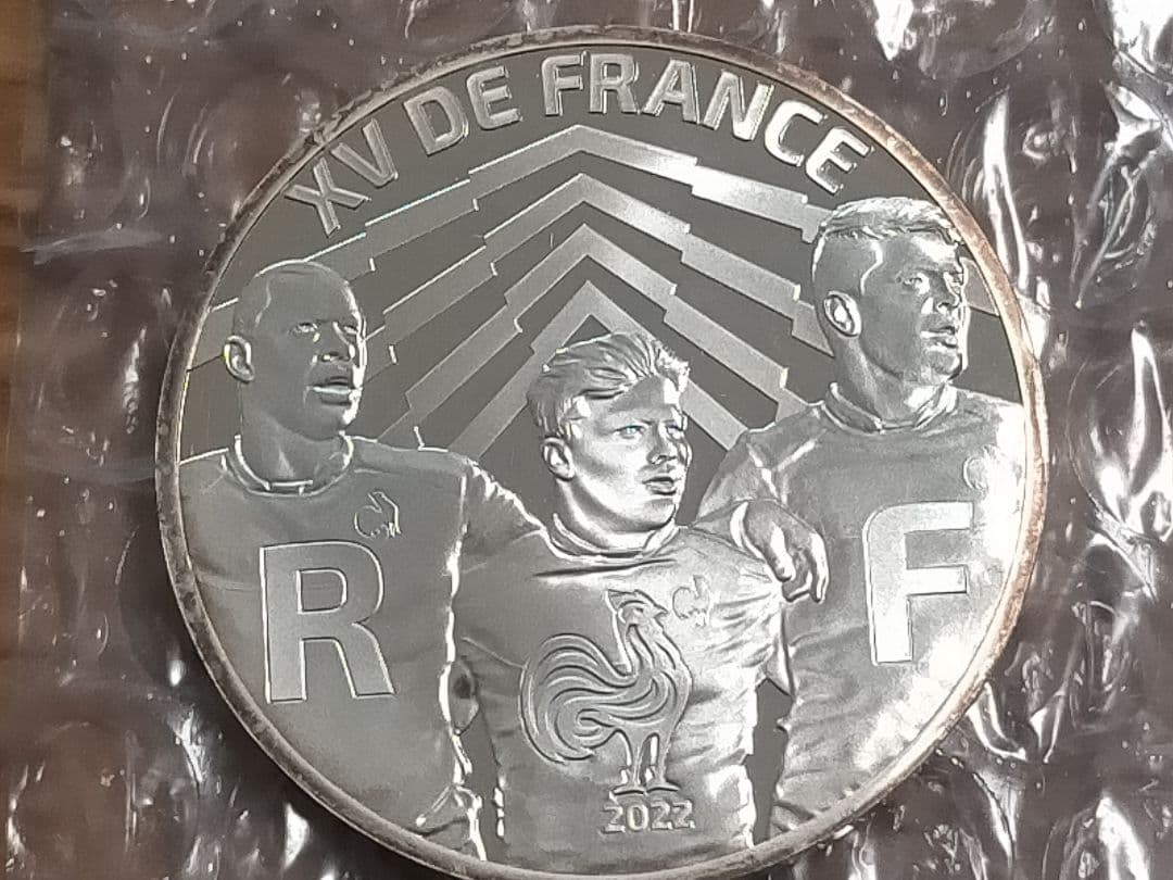 ♥。[純銀99.9㌫]「フランス2023年 ラクビーワールドカップ記念銀貨 」