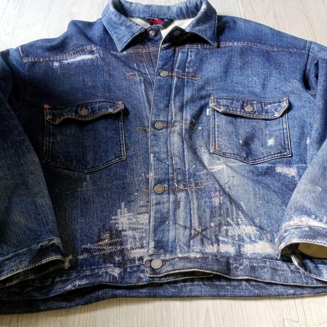 Lot.5067XX　デニム転写スウェットジャケット希少サイズXLサプール加工品