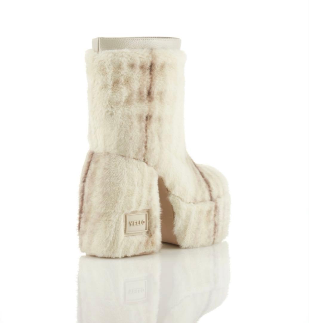 靴 YELLO MINKY SHORT BOOTS