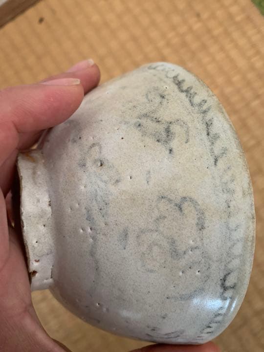 中国明時代早期染付(青花)お茶碗