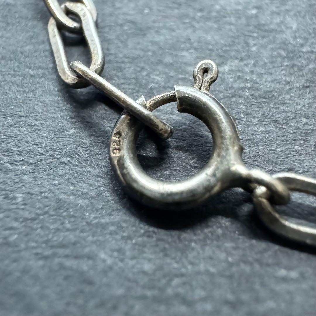 【燻し加工 45㎝】ナバホチェーンネックレス silver925
