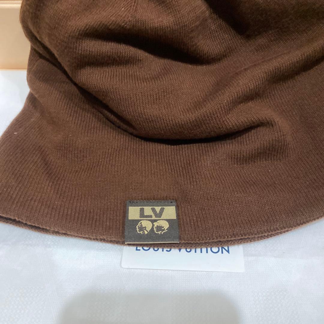 LOUIS VUITTON ブラウン ビーニー　モノグラム