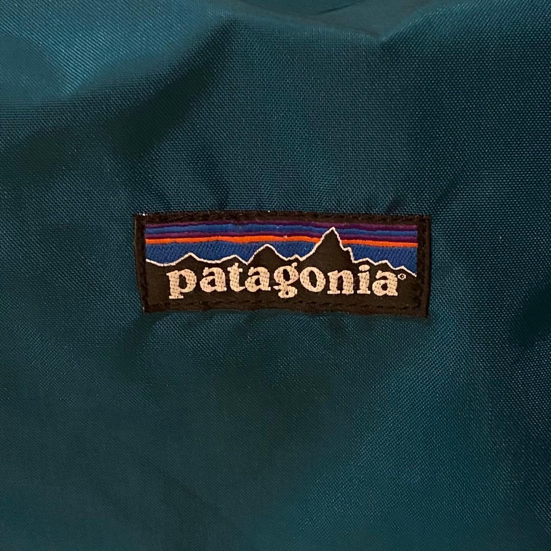 90s PATAGONIA パタゴニア 特大ボストンバッグ USA製 青緑
