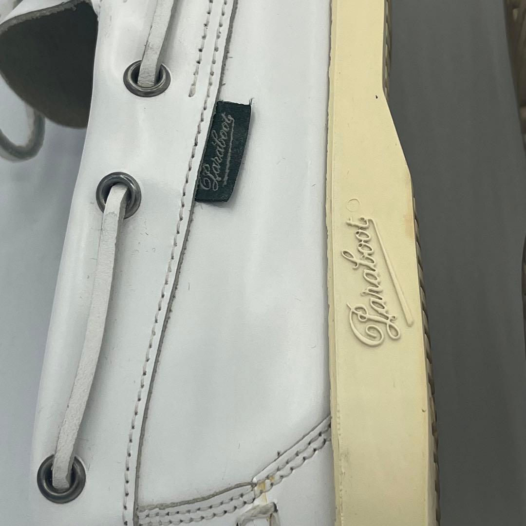 ホワイト　デッキシューズ★パラブーツParaboot 7