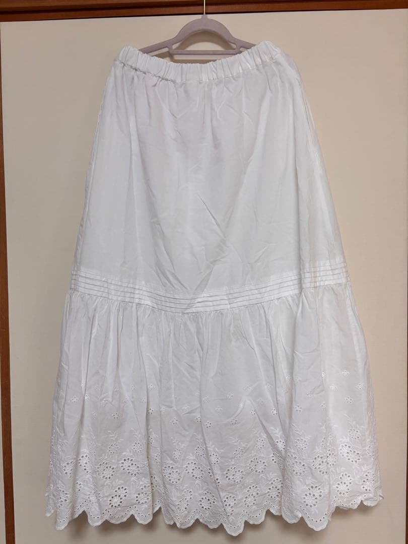 ☆Elura☆ コットンレーススカート ホワイト