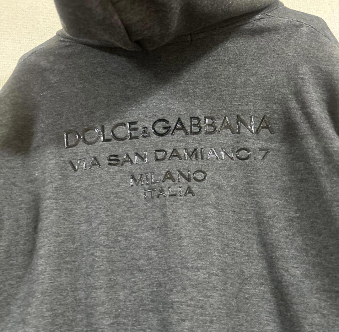 DOLCE&GABBANA グレー　フーディー archive 美品　短丈