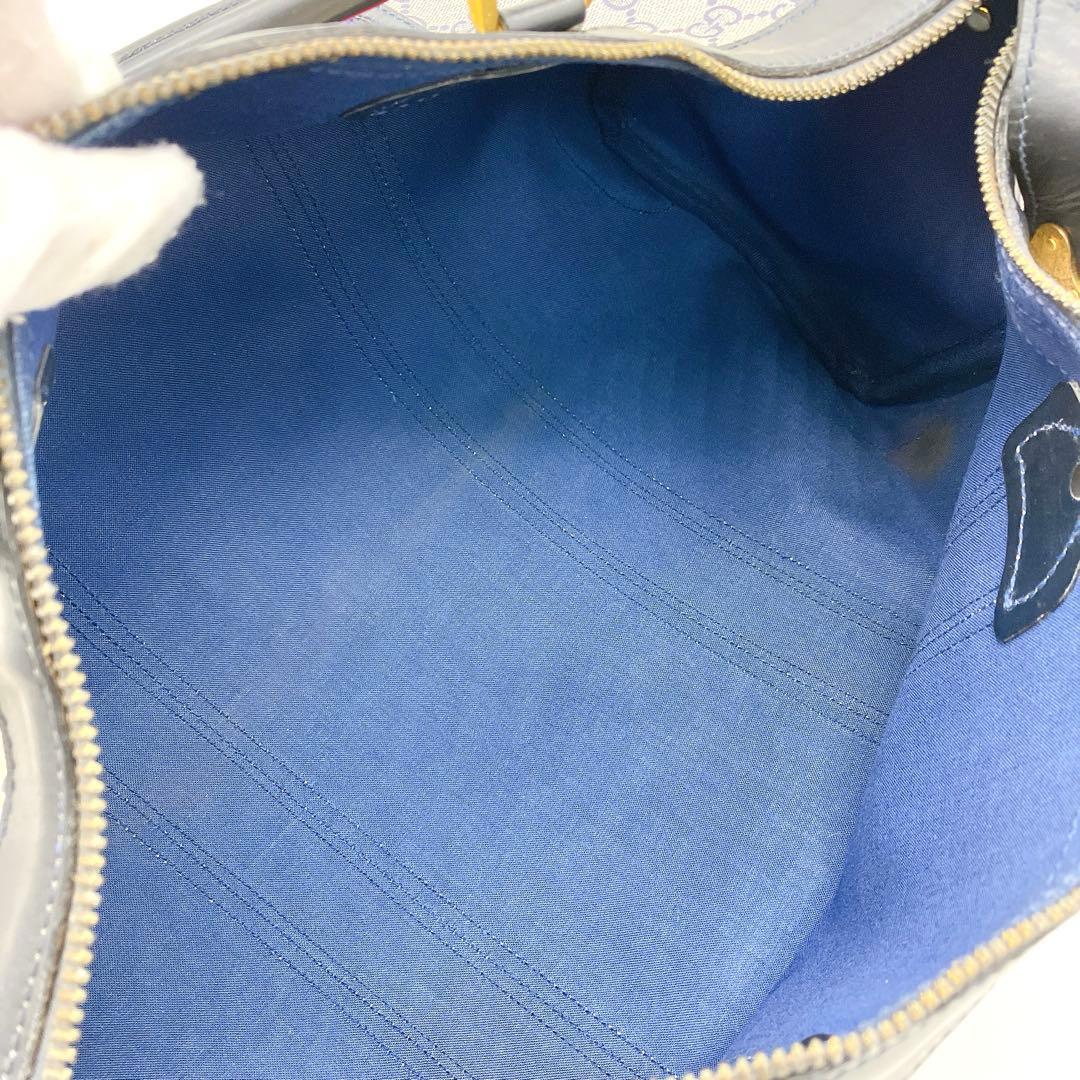 【GUCCI】ボストンバッグ　GGスプリーム シェリーライン　ゴールド金具