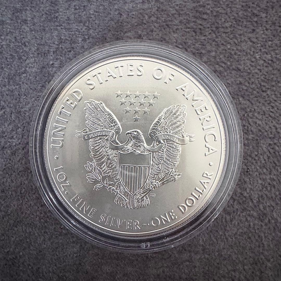 2020年発行 アメリカ イーグル銀貨 1オンス(クリアケース付き)新品未開封