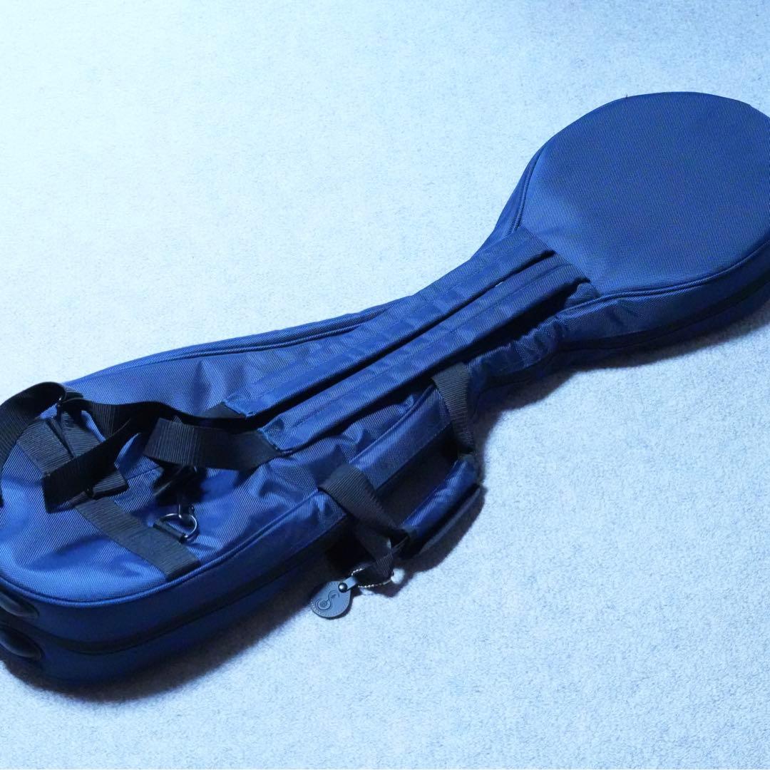 三味線　ケース　カバー　リュックケース　1680D　細棹・中棹　紺