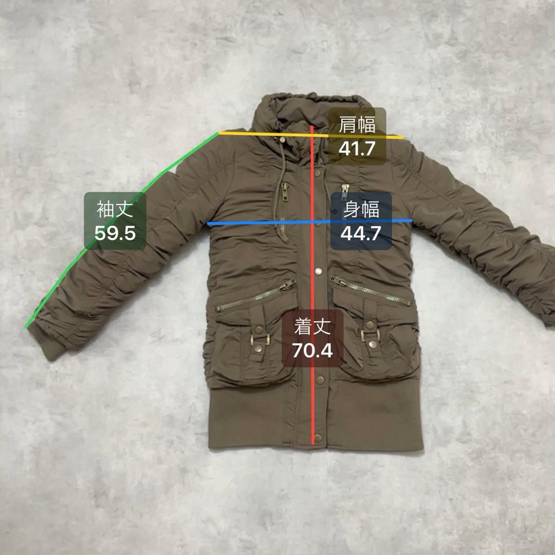 平成ギャル y2k　シャーリング　ミニタリー モッズコート　フェアリーグランジ