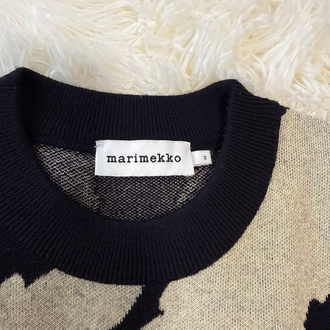 マリメッコ Ennallaan Unikko 花柄 ニットワンピース M 完売品