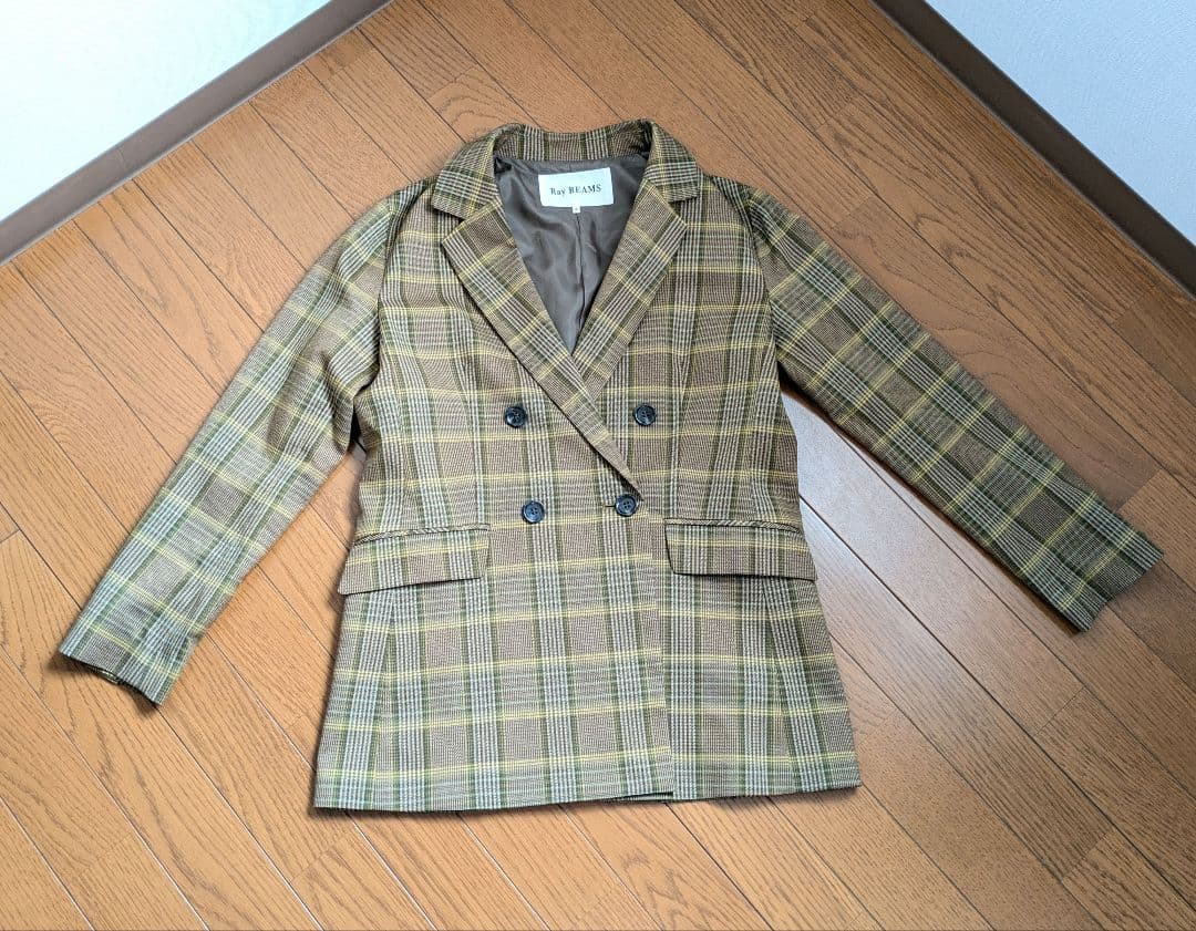 最終価格 Ray BEAMS セットアップ ジャケット パンツ チェック セット