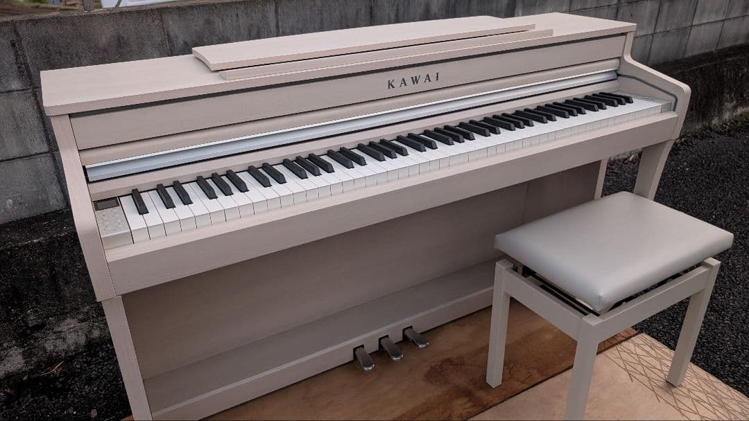 送料込み CA49A KAWAI 木製鍵盤 電子ピアノ 21年購入 可愛すぎ♥