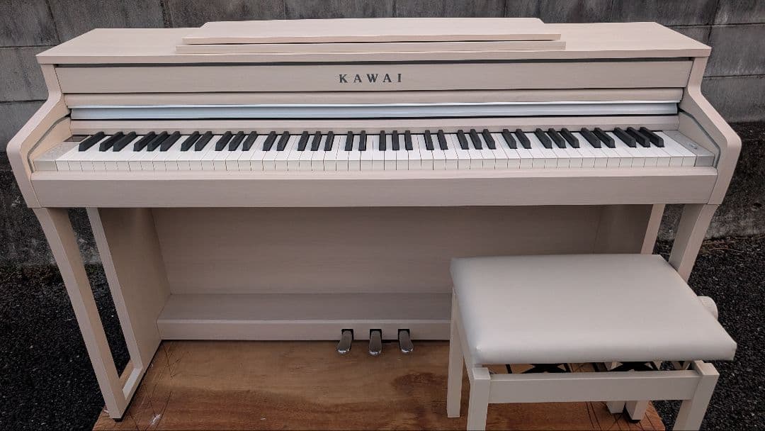 送料込み CA49A KAWAI 木製鍵盤 電子ピアノ 21年購入 可愛すぎ♥