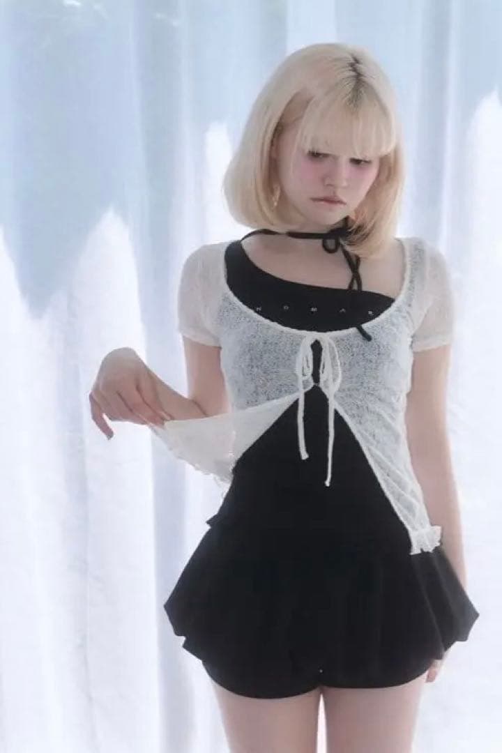 andmary Claire set tops black アンドマリー