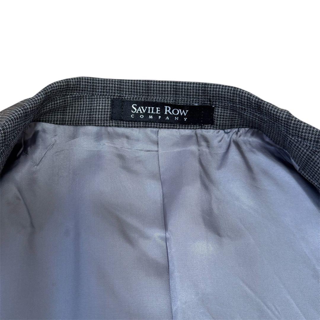 SAVILE ROW × DORMEUIL チェック柄スーツ　上下　グレー