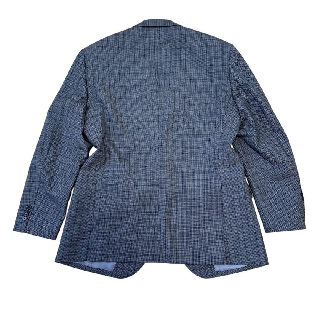 SAVILE ROW × DORMEUIL チェック柄スーツ　上下　グレー