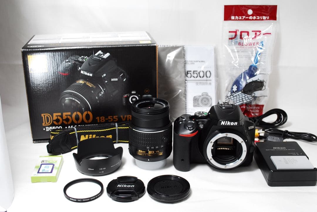 新品級 Nikon D5500 Wi-Fi搭載 スマホ転送 ショット数5270回