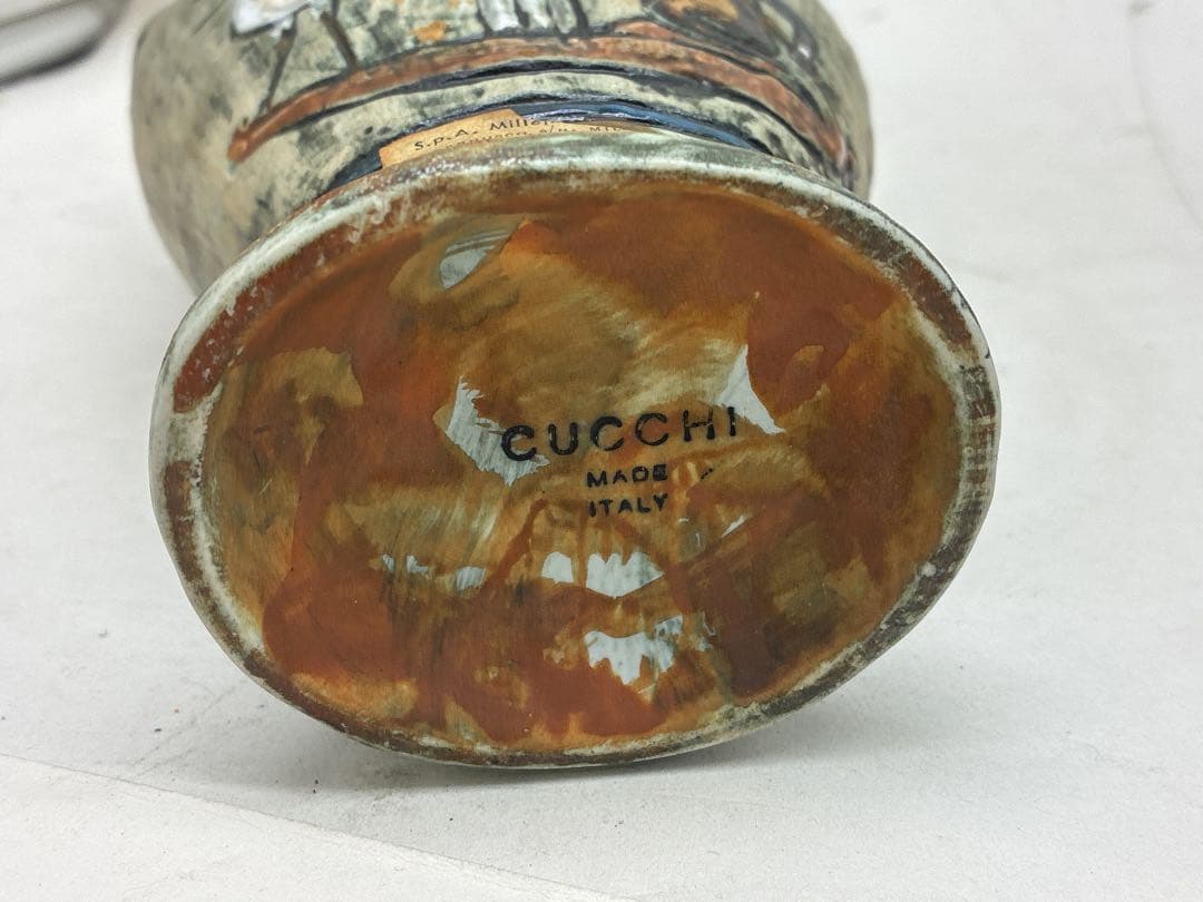 M*i様 CUCCHI クッキ イタリア製 ヴィンテージ 70年代 陶器 花瓶
