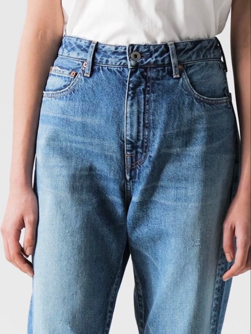 【Japan Blue Jeans】ダメージストレートジーンズ 11oz