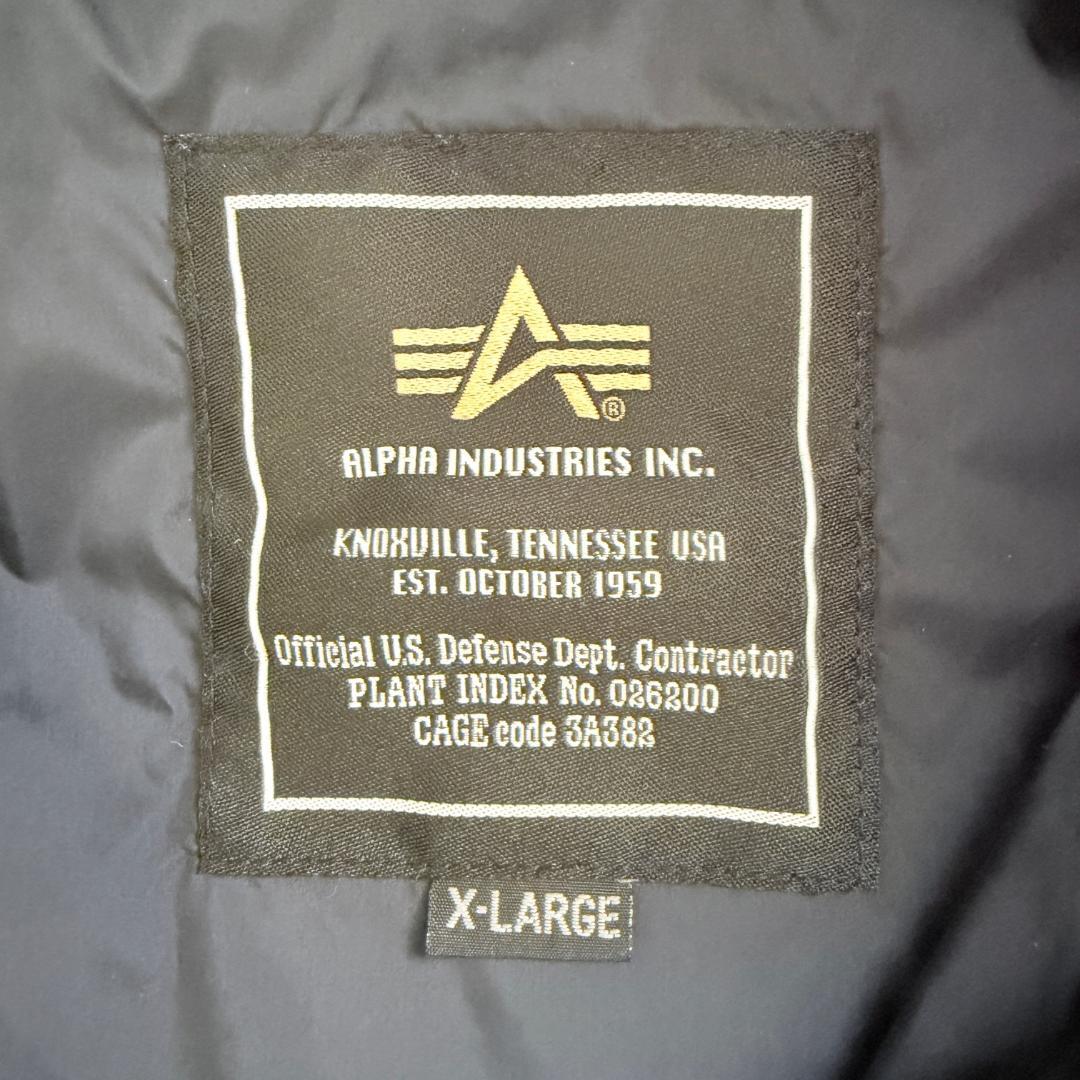 ALPHA INDUSTRIES　MA-1ライトジャケット ネイビー サイズXL