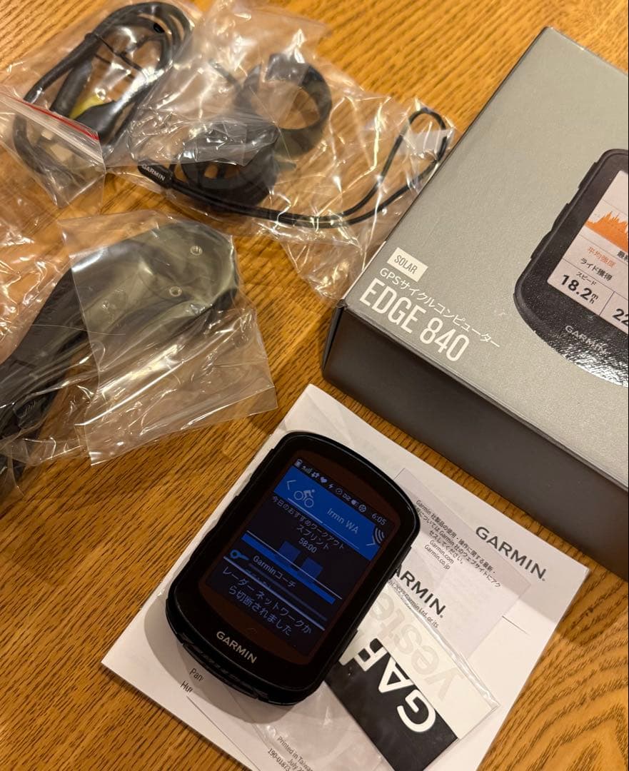 GARMIN EDGE 840 SOLERサイコン使用少　付属品未使用