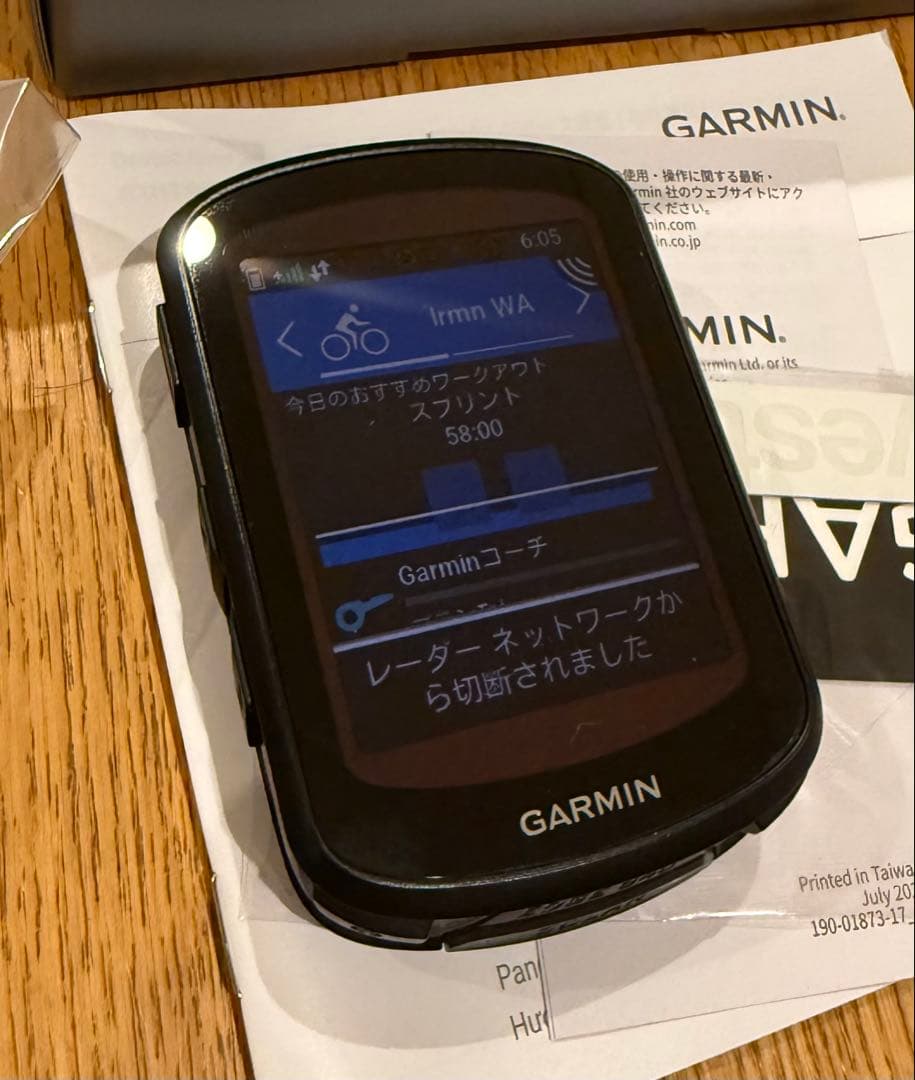 GARMIN EDGE 840 SOLERサイコン使用少　付属品未使用