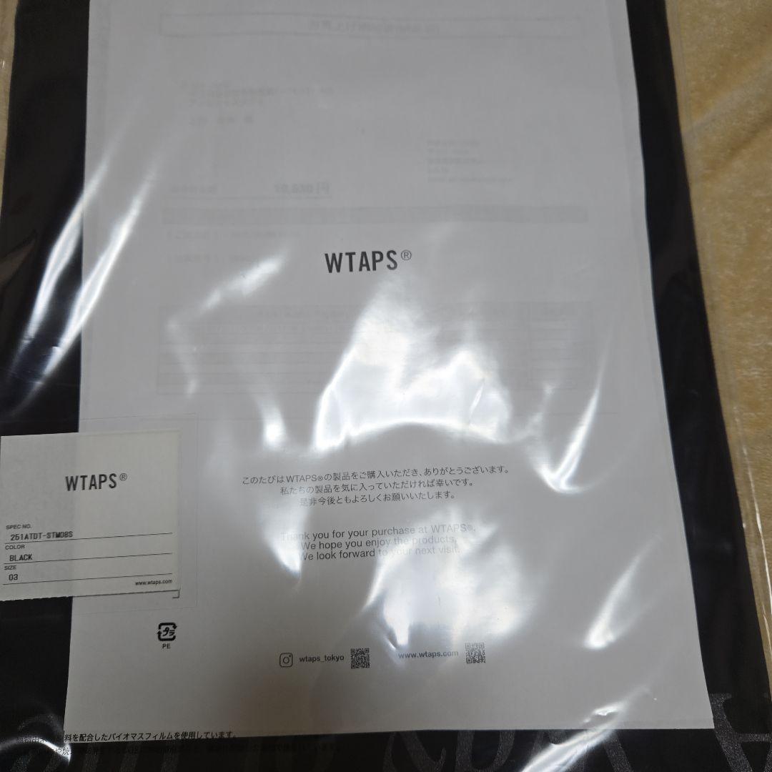 S*t様 WTAPS ブラック Tシャツ サイズ03