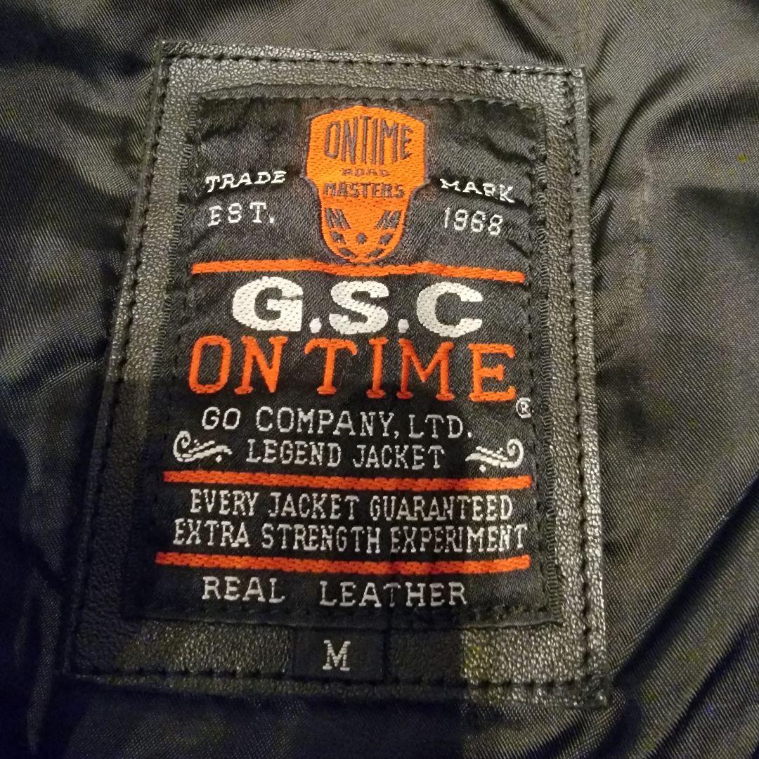G.S.C. ONTIME レザー ベスト Mサイズ ブラック