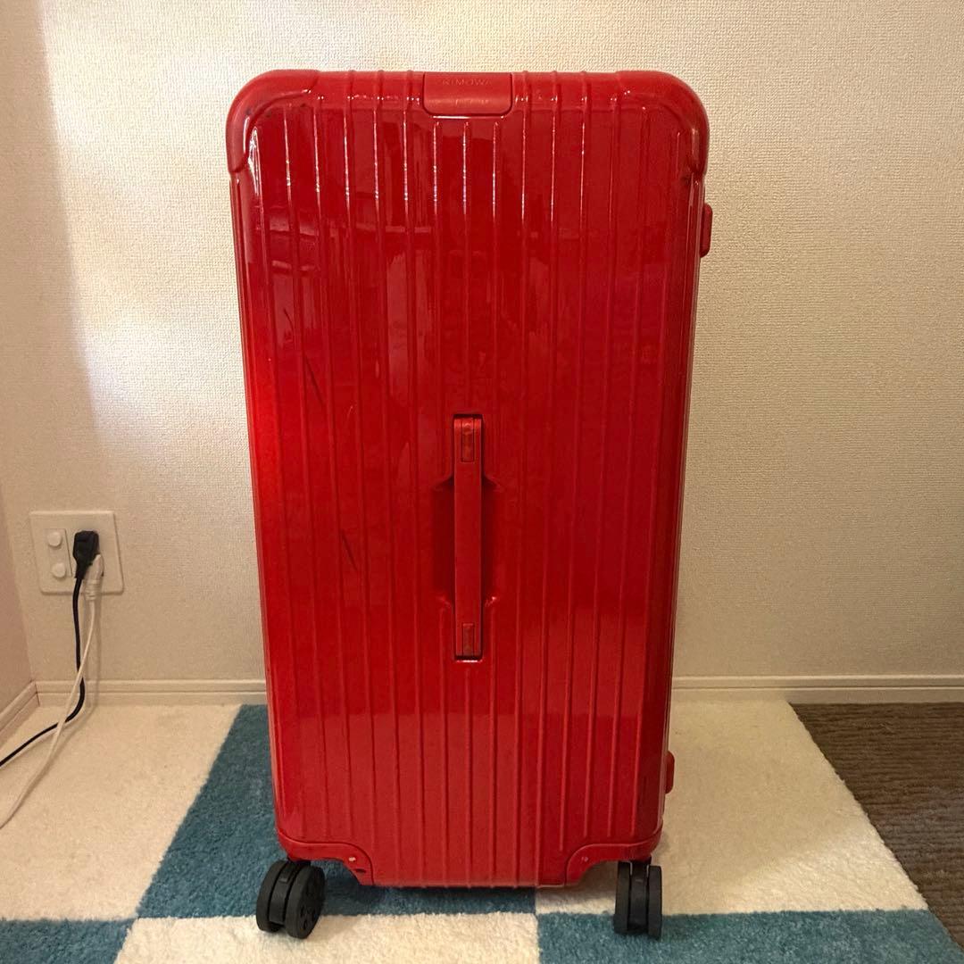 早い者勝ち✨【正規品】RIMOWA スーツケース レッド 大型 キャリーケース