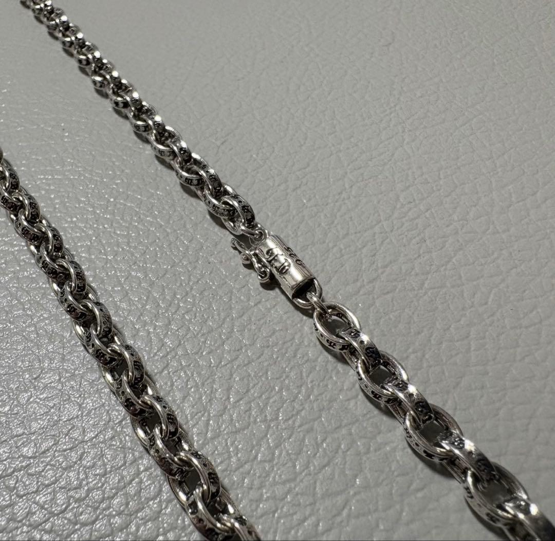 silver925 ダブル ダガー ペンダント ペーパーチェーン