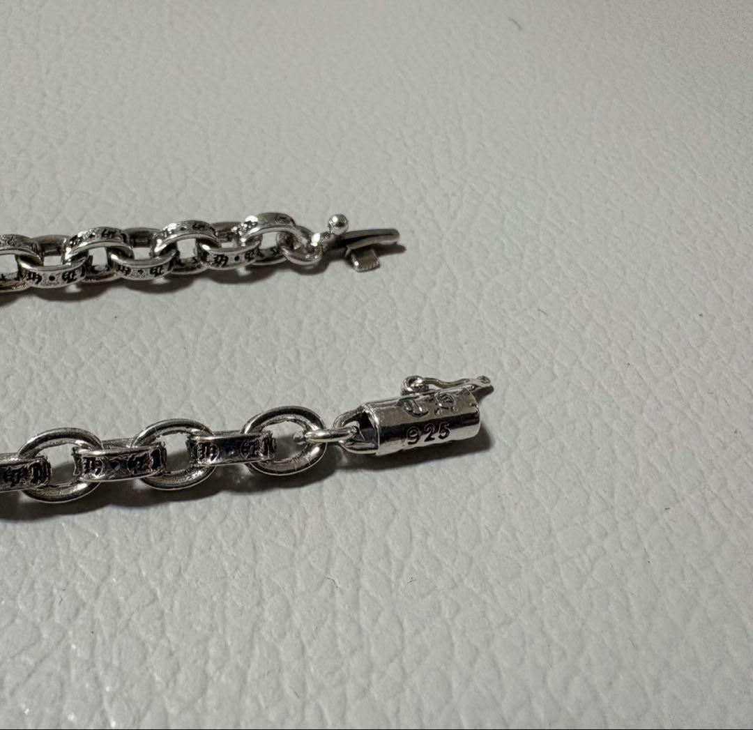 silver925 ダブル ダガー ペンダント ペーパーチェーン