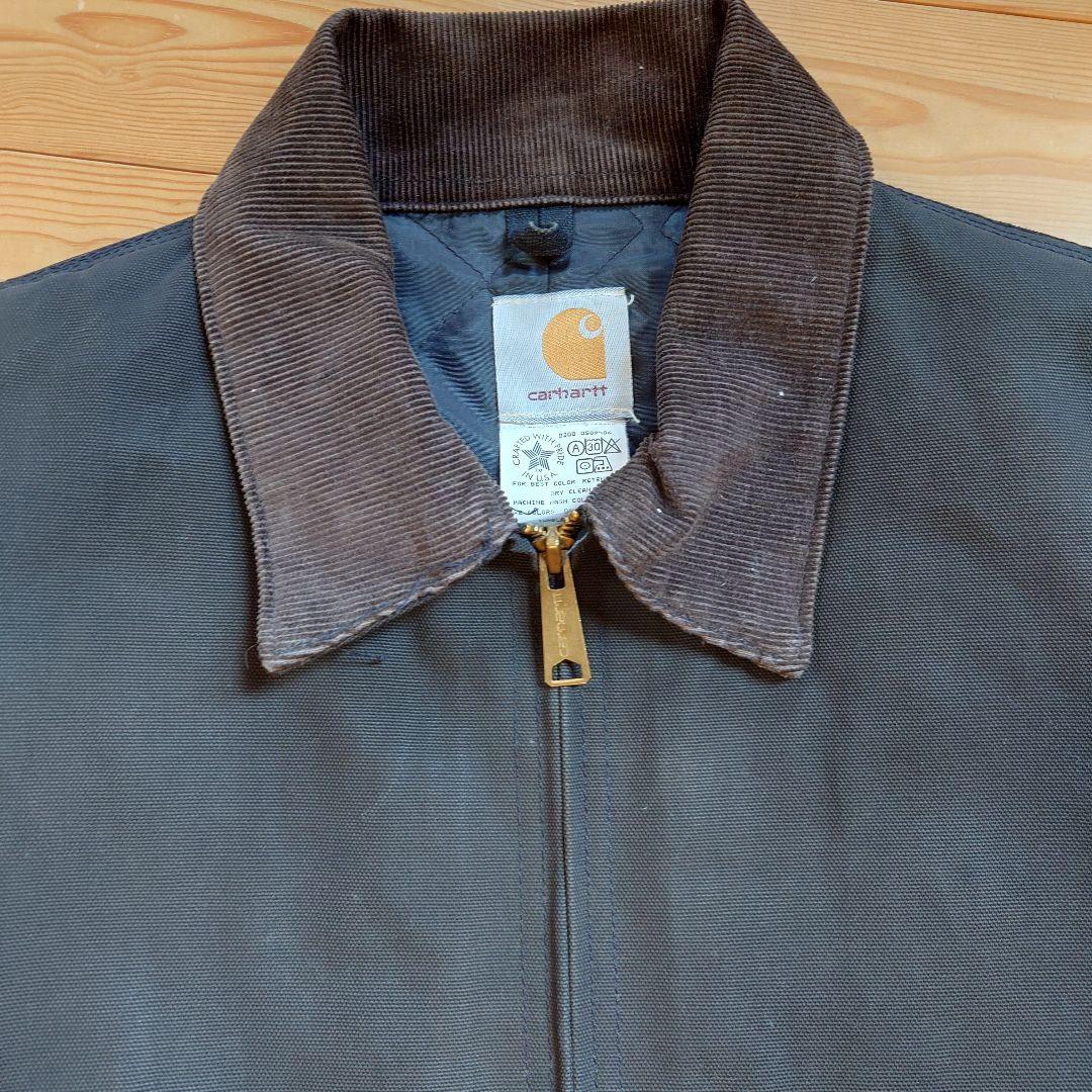 【美品】米国製 Carhartt デトロイトジャケット J80 星タグ 黒