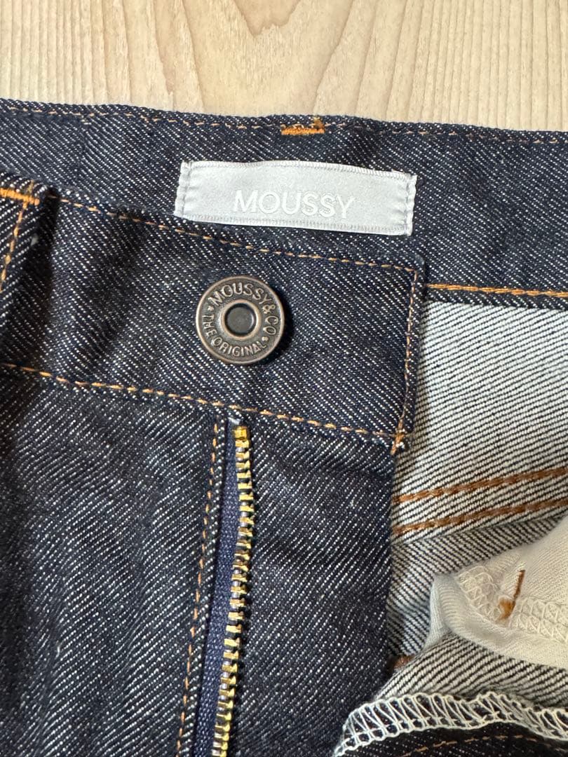 【美品】moussy MVS FLARE デニム ワンウォッシュ 24inch