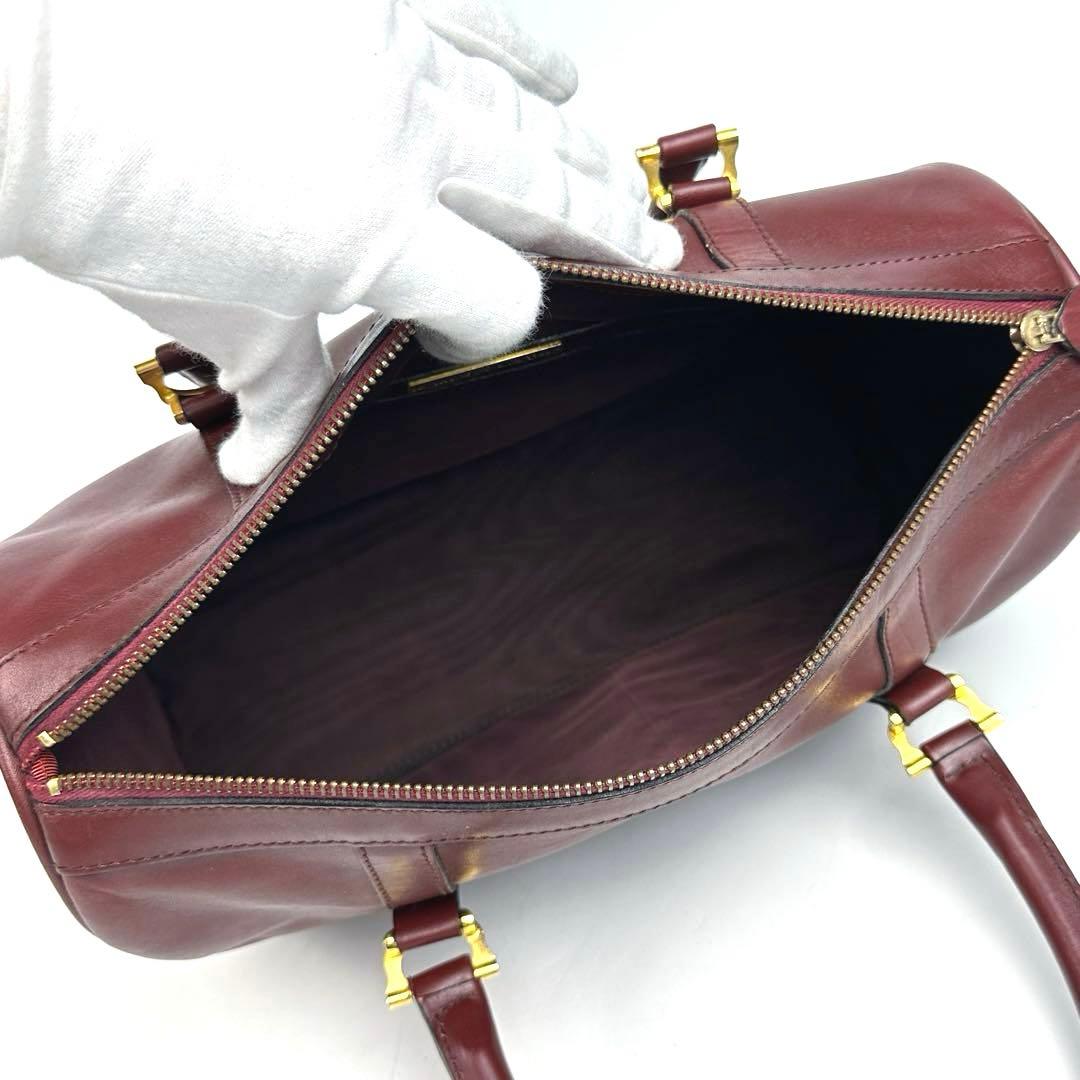 【美品】カルティエ マストライン ボストンバッグ ゴールド金具 レザー 人気