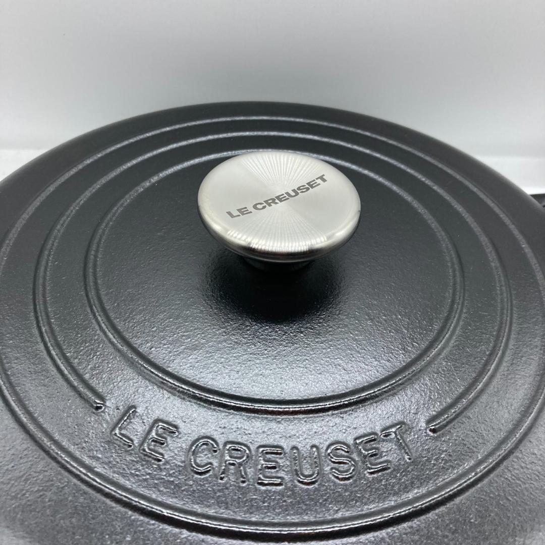 ▼LE CREUSET シグニチャー　ビュッフェキャセロール　ブラック　26ｃｍ
