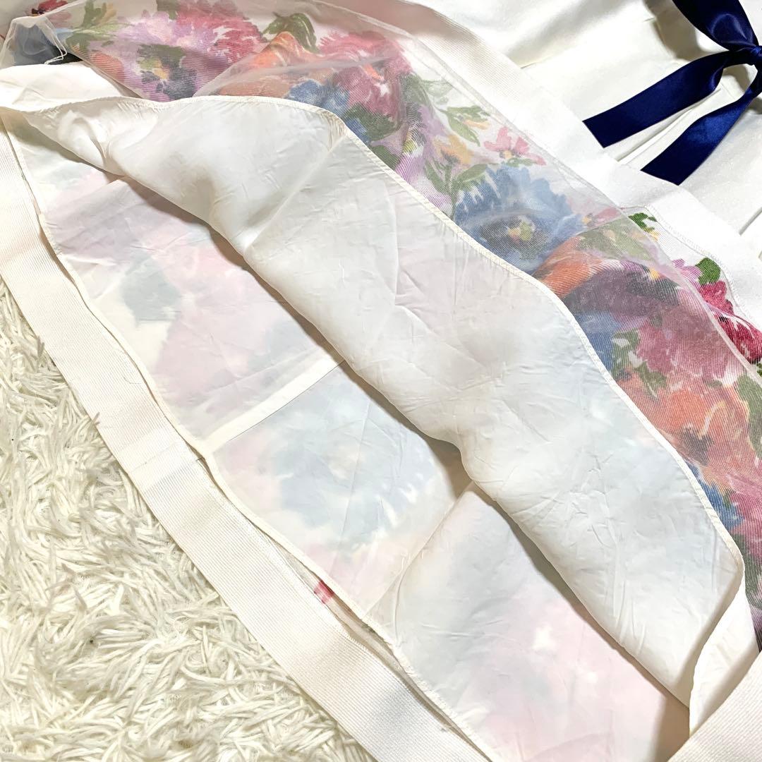 美品✨希少サイズ 42 エムズグレイシー フラワープリント フレア ワンピース