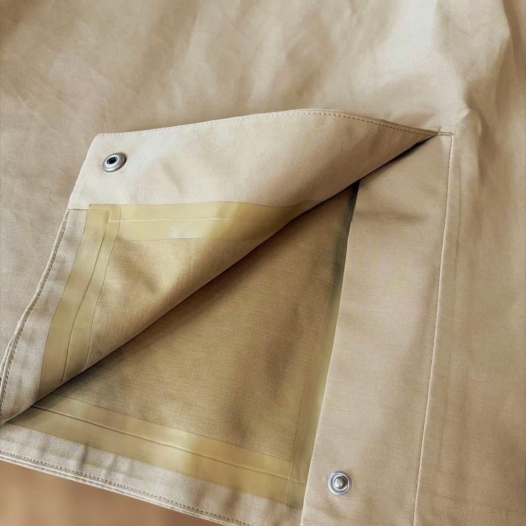 再お値下げ！美品ZARA フード付き撥水加工ケープ　ベージュ