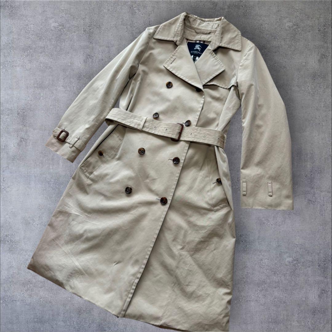 Burberryバーバリー　トレンチコート　レディースL ベージュ　ノバチェック
