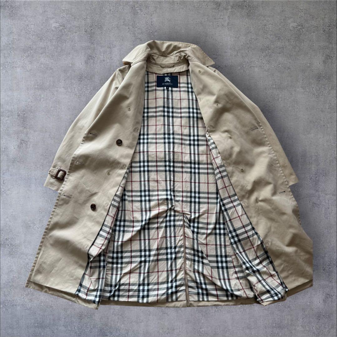 Burberryバーバリー　トレンチコート　レディースL ベージュ　ノバチェック