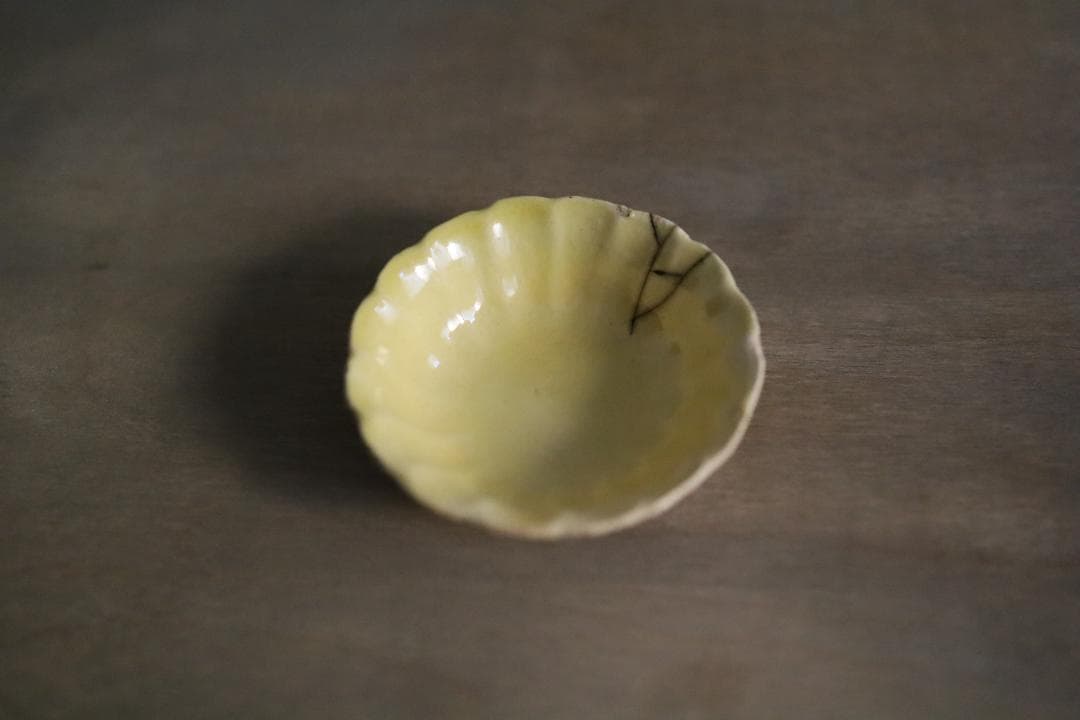 フランス南西部 Vintage 漆継ぎ 豆皿 1870年代 明治初期 器
