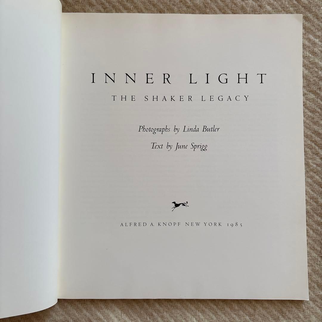 洋書 INNER LIGHT: THE SHAKER LEGACY