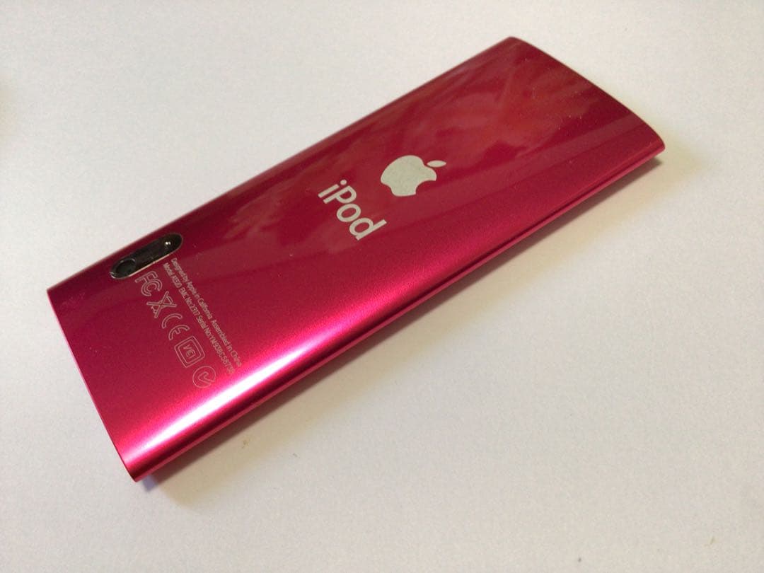 iPod nano5世代16GB ピンクno.215バッテリー交換済、usb有