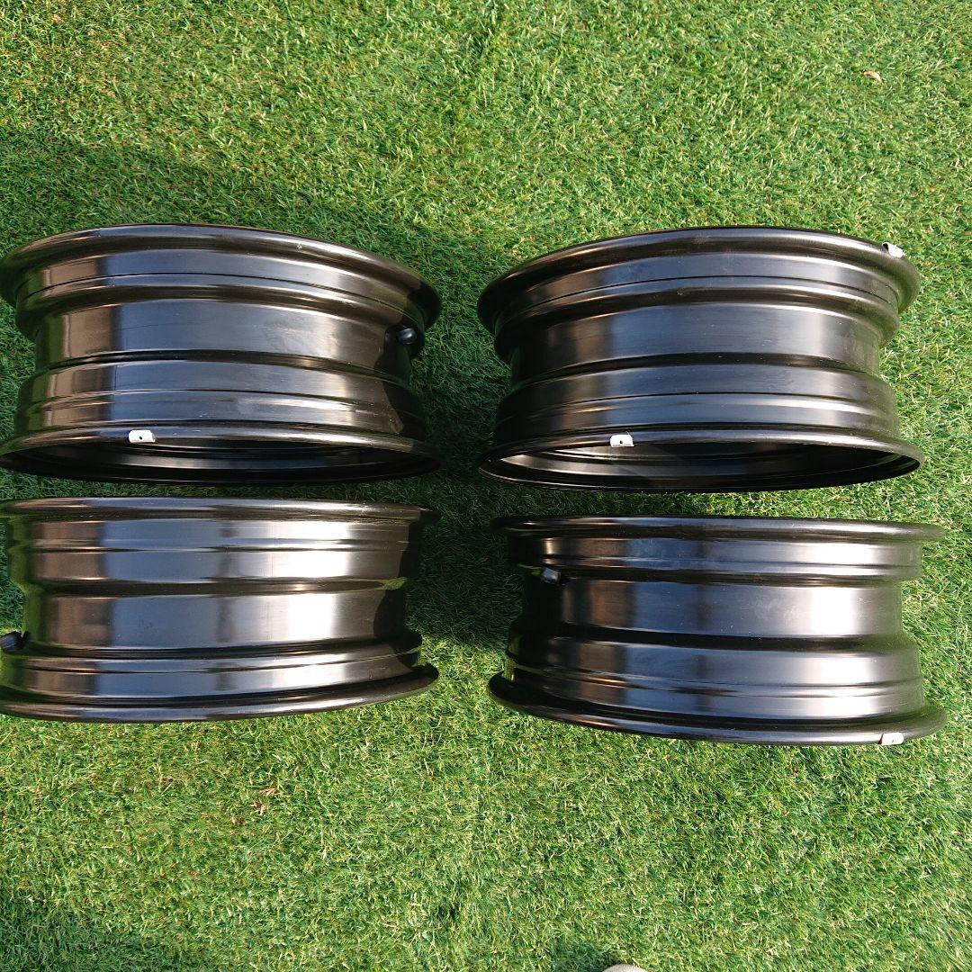 ①ニッサン　純正スチールホイール　15インチ　５穴